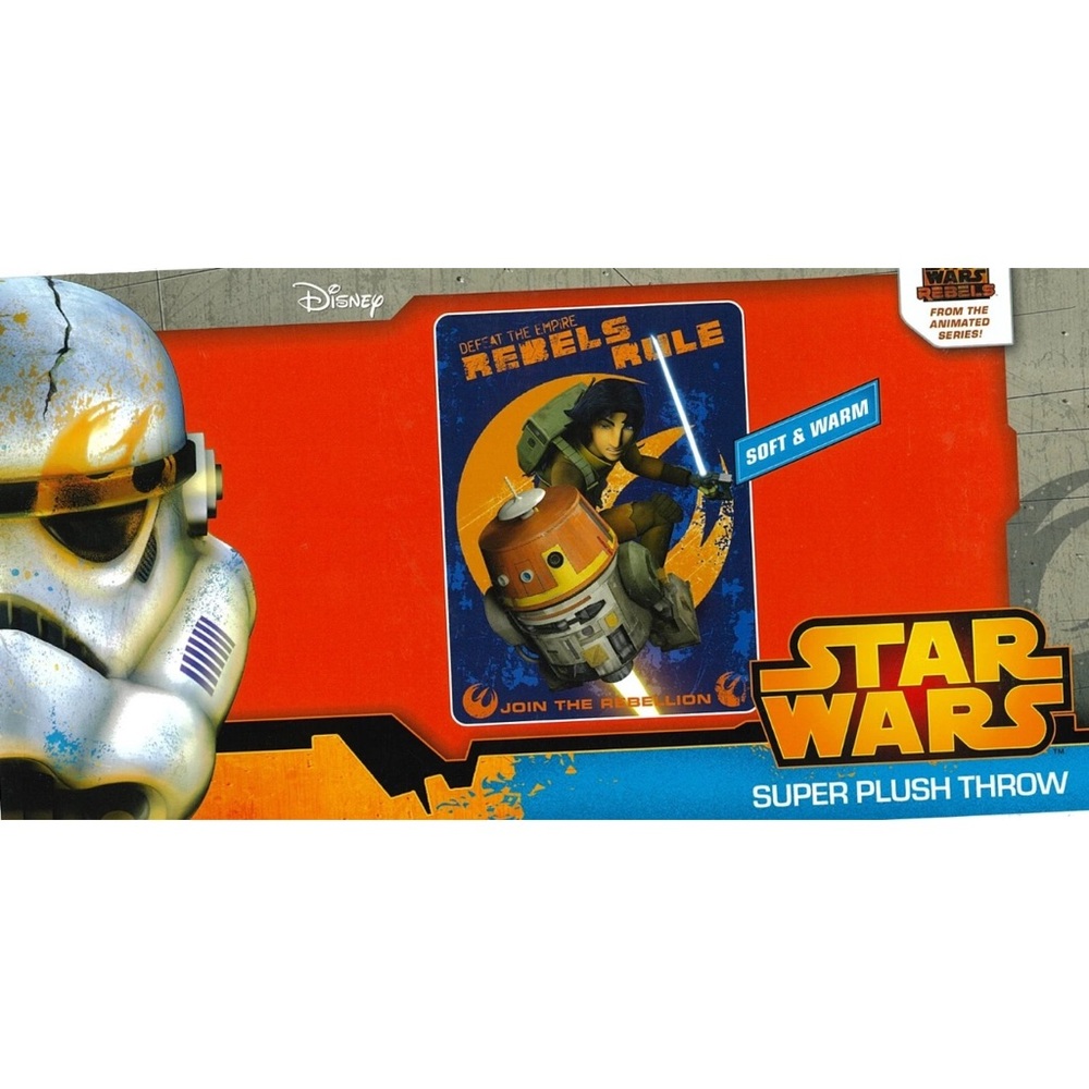 Star Wars Kids' Super Plush Throw Blanket- Disney. new in Package
